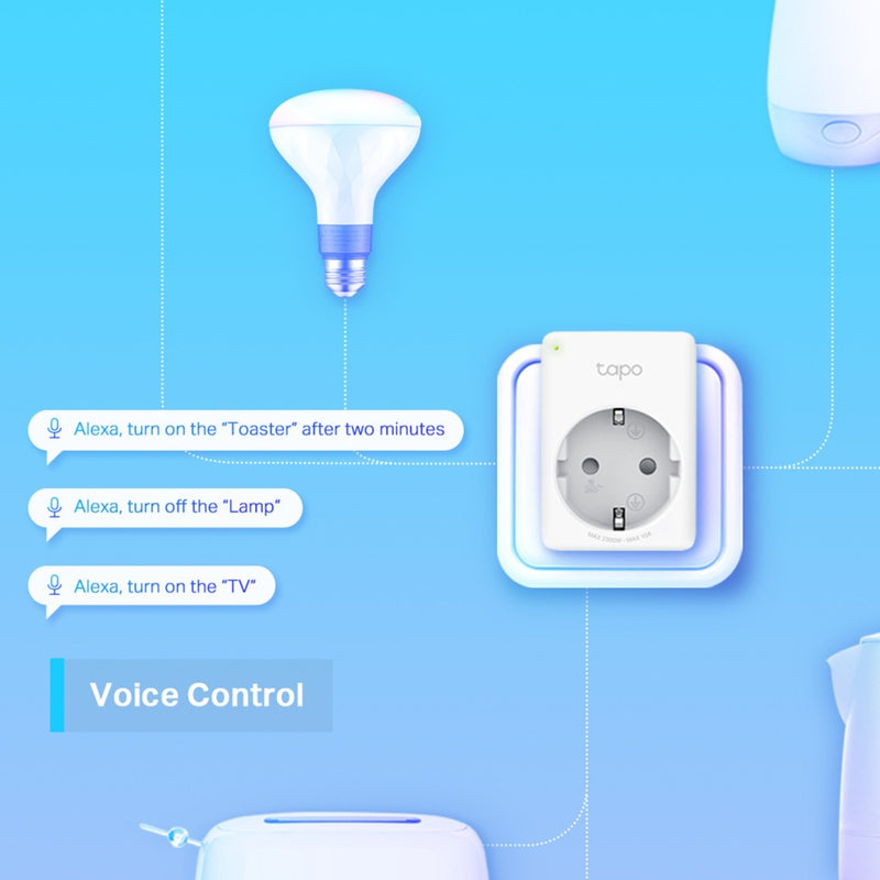 Afbeelding laden in galerijviewer, Tp-link tapo p100 mini smart wifi-stopcontact (4 pack) schakel stekkerdoos (wit, 4 stuks)
