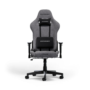 Dxracer prince l grey fabric gamestoel (grijs)