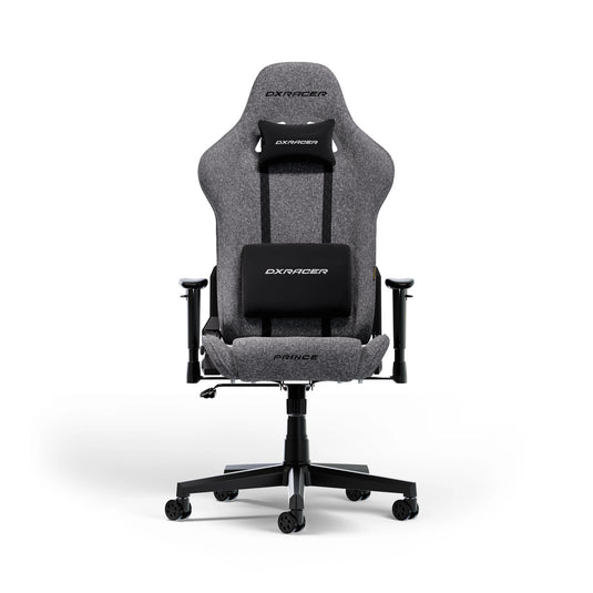 Dxracer prince l grey fabric gamestoel (grijs)