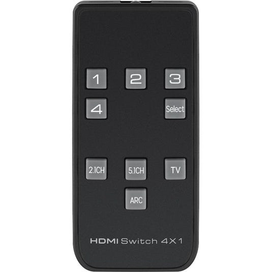 Goobay hdmi switch 4-1 audio output 4k kvm-switch (zwart)