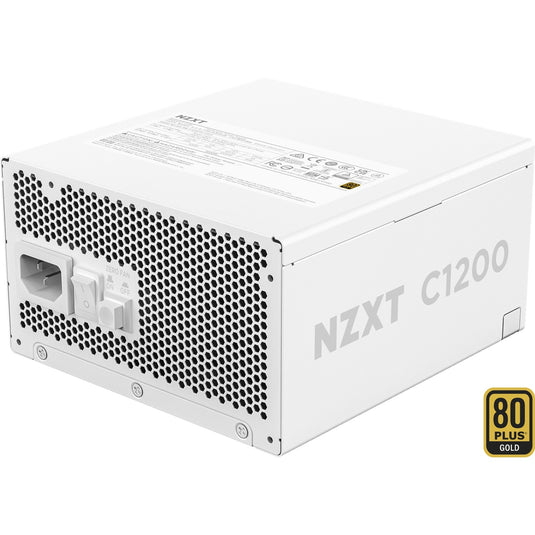 Nzxt c1200 gold atx 3.1 modulaire 1200 watt voeding (wit, 1x 12v-2x6, 3x pcie)