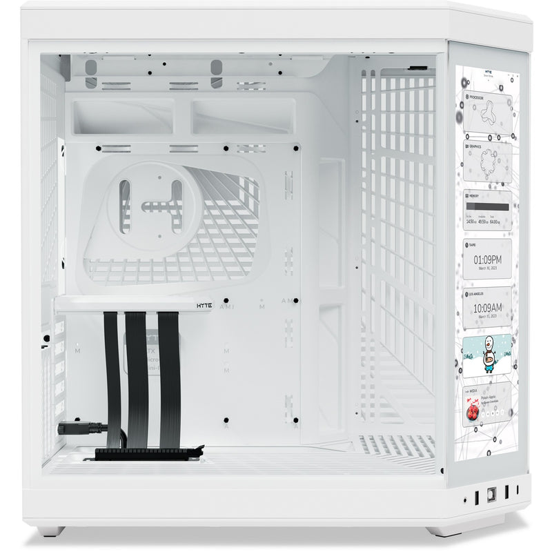 Afbeelding laden in galerijviewer, Hyte y70 touch infinite midi tower behuizing (wit | 2x usb-a | 1x usb-c | tempered glass)
