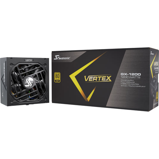 Seasonic vertex gx-1200 modulaire 1200 watt voeding (zwart, 1x 12v-2x6, 3x pcie)