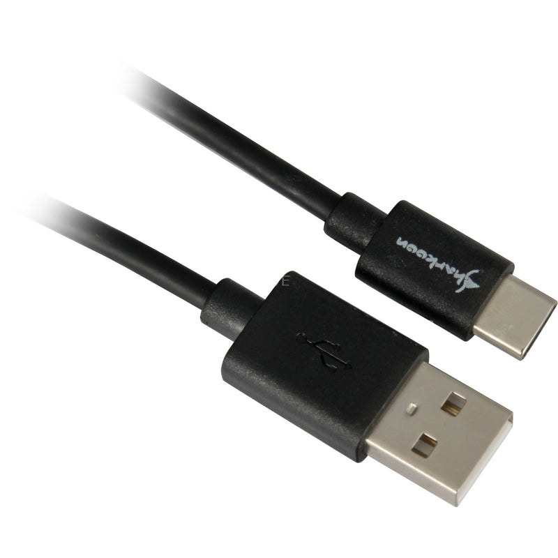 Afbeelding laden in galerijviewer, Sharkoon usb-a 2.0 - usb-c kabel (zwart, 1 meter)
