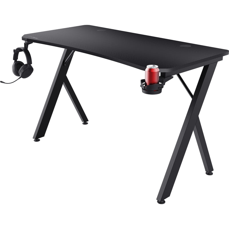 Afbeelding laden in galerijviewer, Trust gxt 712 dynamus gamingtafel gaming desk (zwart)

