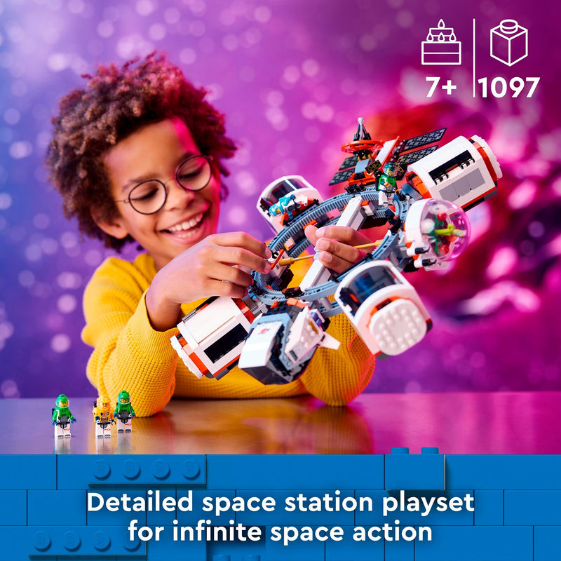 Afbeelding laden in galerijviewer, Lego city - modulair ruimtestation constructiespeelgoed (60433)

