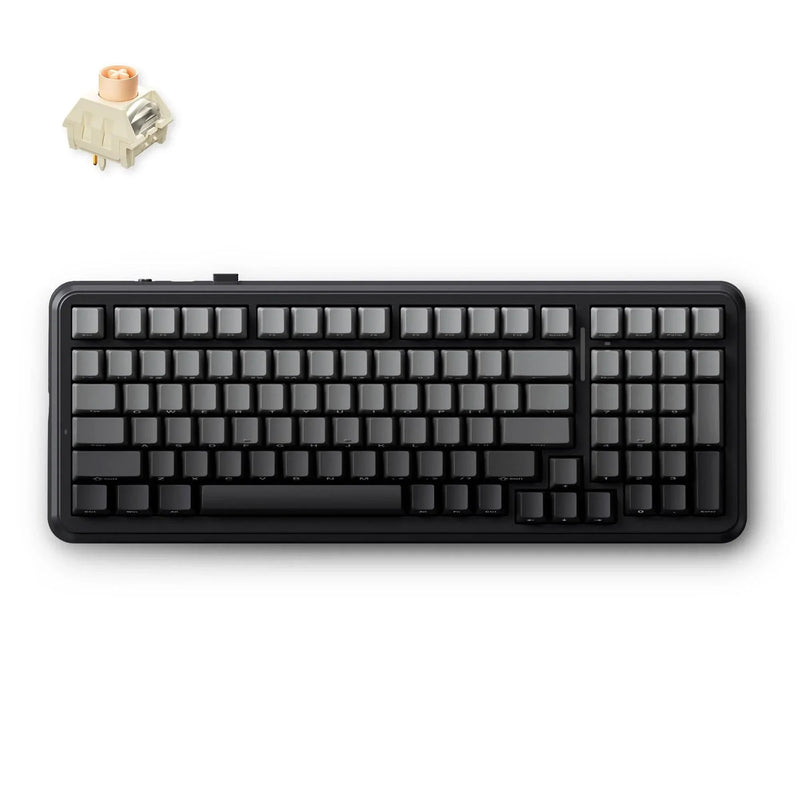 Afbeelding laden in galerijviewer, Mchose k99 v2 wireless gasket mount mechanical keyboard (zwart, us lay-out (qwerty), kailh box icy creamsicle, 99%, rgb, pbt keycaps, hot-swap, 2.4 ghz | bluetooth | usb-c)
