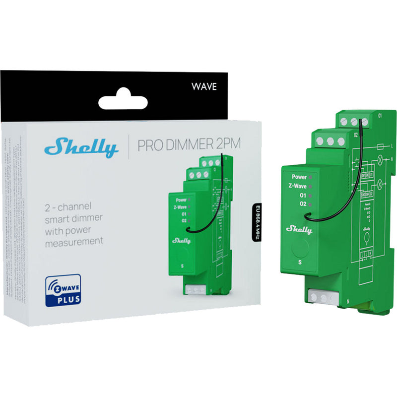 Afbeelding laden in galerijviewer, Shelly wave pro dimmer 2pm (groen)
