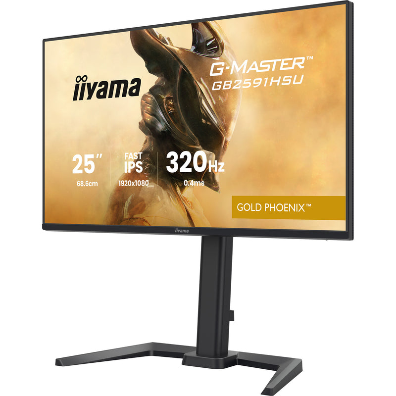 Afbeelding laden in galerijviewer, Iiyama g-master gold phoenix gb2591hsu-b1 24.5 gaming monitor (zwart (mat), 320 hz, hdmi, displayport, usb, audio)
