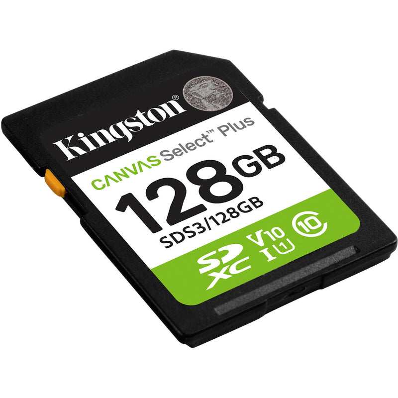 Afbeelding laden in galerijviewer, Kingston canvas select plus 128 gb sdxc geheugenkaart (uhs-i u1, class 10, v10)
