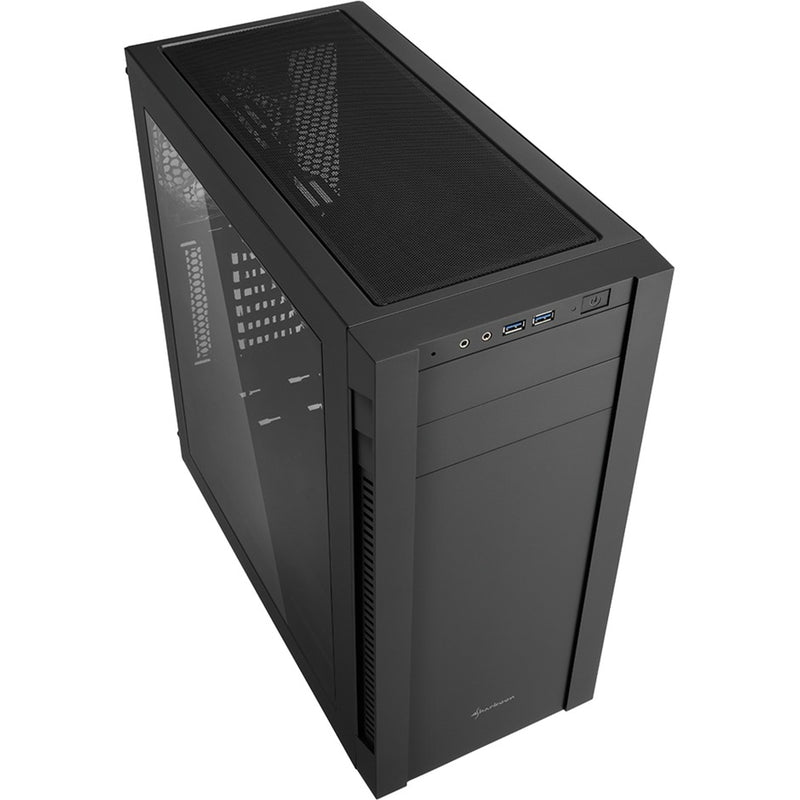 Afbeelding laden in galerijviewer, Sharkoon s25-w midi tower behuizing (zwart | 2x usb-a | window)
