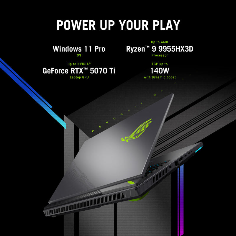 Afbeelding laden in galerijviewer, Asus rog strix g16 g614pw-rv006w 16 gaming laptop (grijs | r9 8940hx | rtx 5080 | 16 gb | 1 tb ssd)

