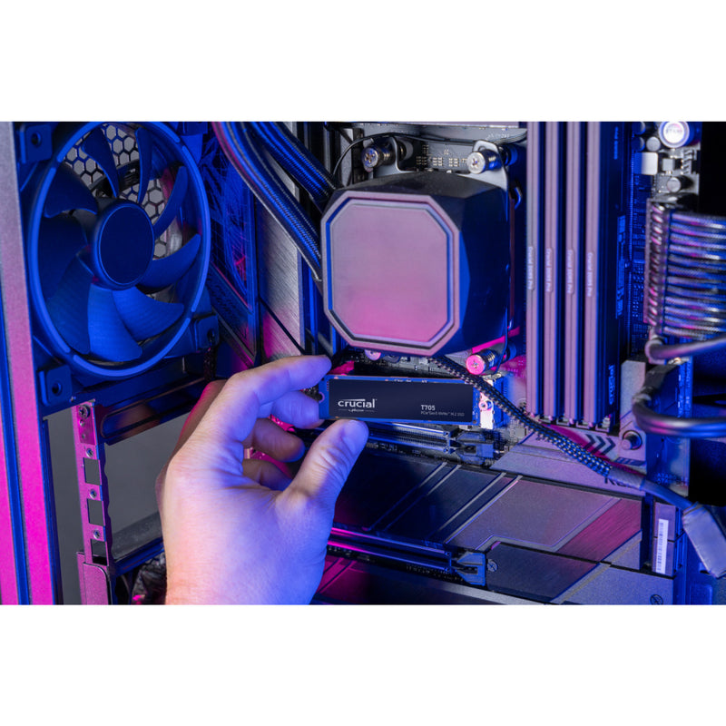 Afbeelding laden in galerijviewer, Crucial t705 4 tb ssd (zwart, pcie 5.0 x4, nvme 2.0, m.2 2280)
