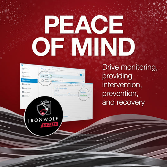 Seagate ironwolf 8 tb harde schijf (sata 600, 24 7)