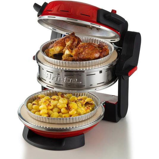 Ariete dubbele pizzaoven 0927 00 (rood)
