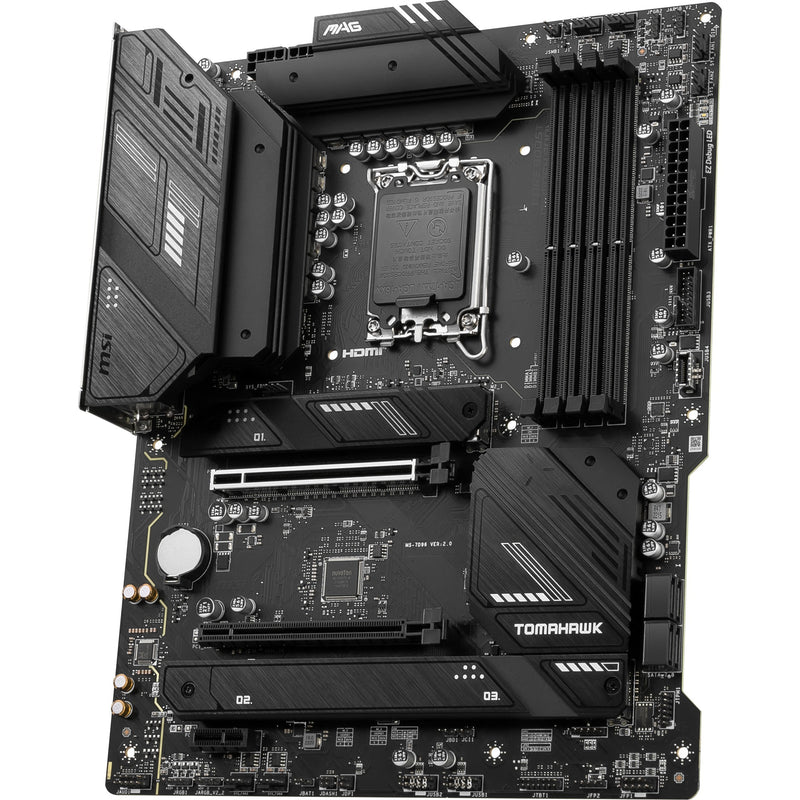 Afbeelding laden in galerijviewer, Msi mag b760 tomahawk wifi socket 1700 moederbord (zwart, raid, 2.5 gb-lan, wi-fi 6e, bt, sound, atx)

