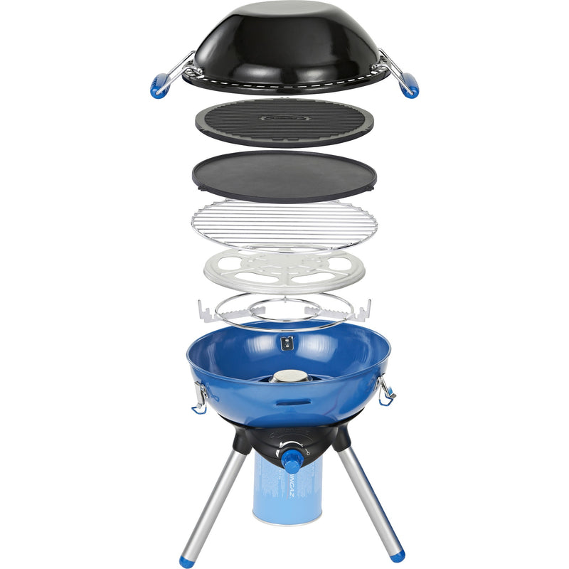 Afbeelding laden in galerijviewer, Campingaz party grill 400 cv gasbarbecue (zwart blauw, ø 35 cm)
