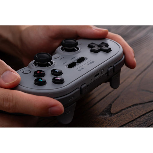 8bitdo pro 3 bluetooth gamepad (grijs zwart, switch 1 2, pc, android, 2.4 ghz bluetooth usb)