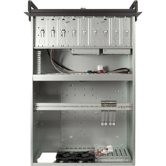 Inter-tech 4u 4129l rack behuizing (zwart | 2x usb-a)