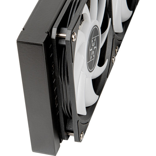 Silverstone vida 240 slim waterkoeling (zwart)