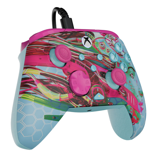 Turtle beach pdp rematch glow geavanceerde bedrade controller (android dreams, xbox serie x|s, xbox one, pc)