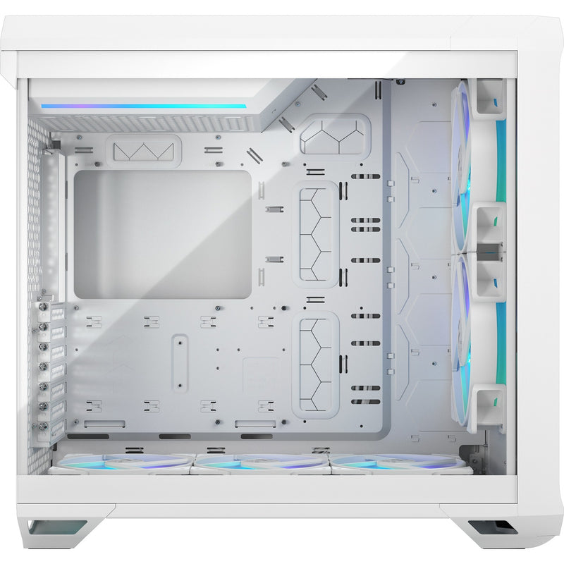 Afbeelding laden in galerijviewer, Fractal design torrent white rgb tg clear tint midi tower behuizing (wit | 2x usb-a | 1x usb-c | rgb | window)
