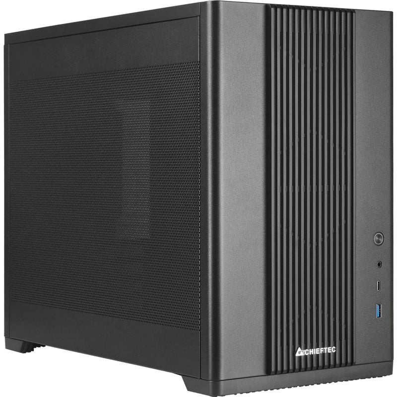 Afbeelding laden in galerijviewer, Chieftec bx-mesh mini tower behuizing (zwart | 1x usb-a | 1x usb-c | tempered glass)
