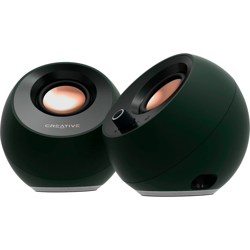 Afbeelding laden in galerijviewer, Creative pebble pro pc-luidspreker (zwart, aux, usb-a, usb-c, bluetooth 5.3, rgb)
