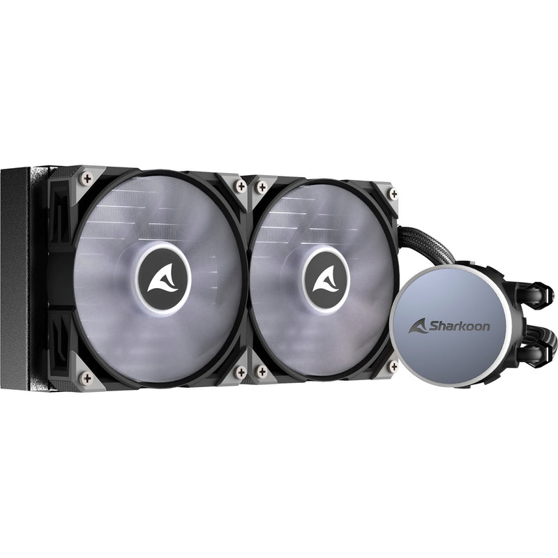 Afbeelding laden in galerijviewer, Sharkoon s70 rgb waterkoeling (zwart, 4-pins pwm fan-connector)
