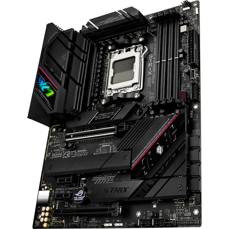 Afbeelding laden in galerijviewer, Asus rog strix b650e-f gaming wifi socket am5 moederbord (zwart, raid, 2.5 gb-lan, wi-fi 6e, bt 5.2, sound, atx)
