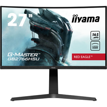 Iiyama g-master red eagle gb2766hsu-b1 27 curved gaming monitor (zwart, 2x hdmi, displayport, 2x usb-a, usb-b, 165 hz)