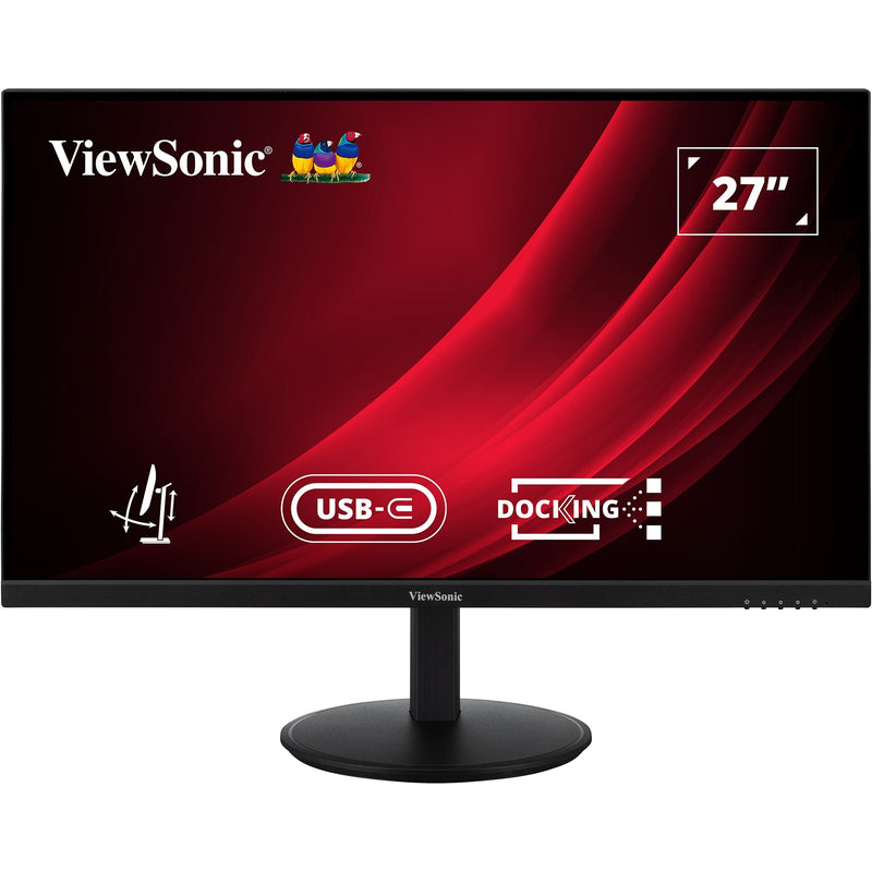Afbeelding laden in galerijviewer, Viewsonic vg2709u-2k dockingmonitor met dubbele luidsprekers en daisy chain 27 (zwart (mat), 1x hdmi, 1x displayport, 1x displayport uit, usb-c, usb-a ,100hz)
