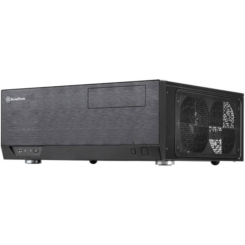 Afbeelding laden in galerijviewer, Silverstone sst-gd09b-c htpc behuizing (zwart | 1x usb-a | 1x usb-c)

