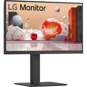 Lg 24ba750 23.8 monitor (zwart, 1x displayport, 1x hdmi, 1x usb-c, 4x usb-a, 1x rj-45)