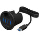 Icy box ib-hub1403 usb-hub (zwart, 4x usb 3.0)