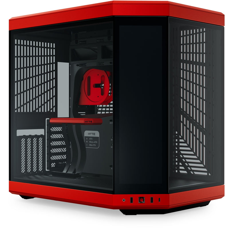 Afbeelding laden in galerijviewer, Hyte y70 touch infinite midi tower behuizing (zwart | 2x usb-a | 1x usb-c | tempered glass)
