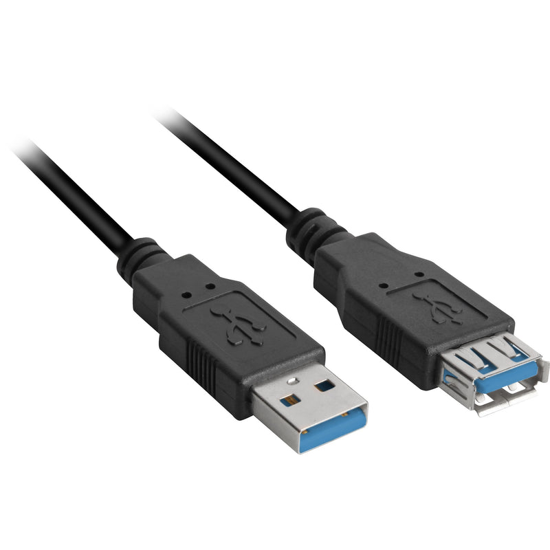 Afbeelding laden in galerijviewer, Sharkoon usb 3.0 verlengkabel (zwart, 3 meter)
