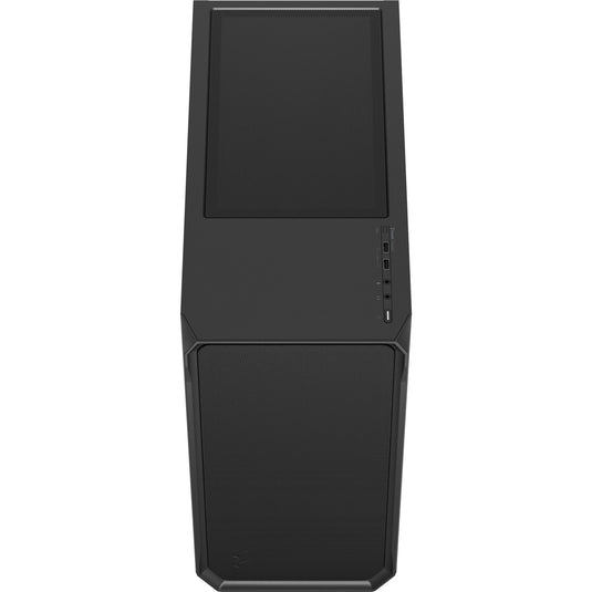 Fractal design focus 2 black solid midi tower behuizing (zwart | 2x usb-a)