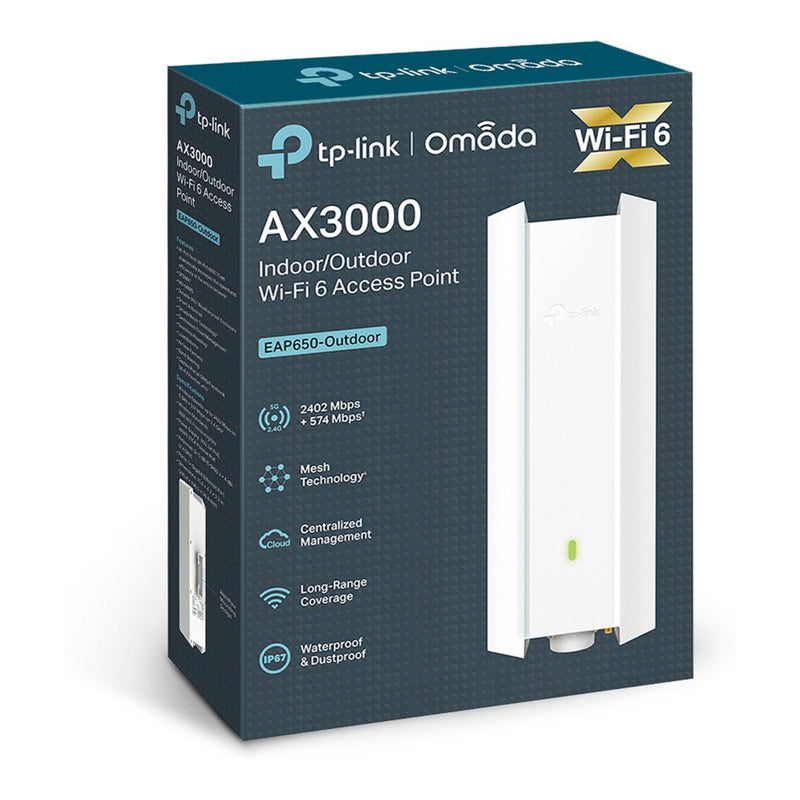 Afbeelding laden in galerijviewer, Tp-link omada eap650-outdoor ax3000 wifi 6 access point (wit, poe)
