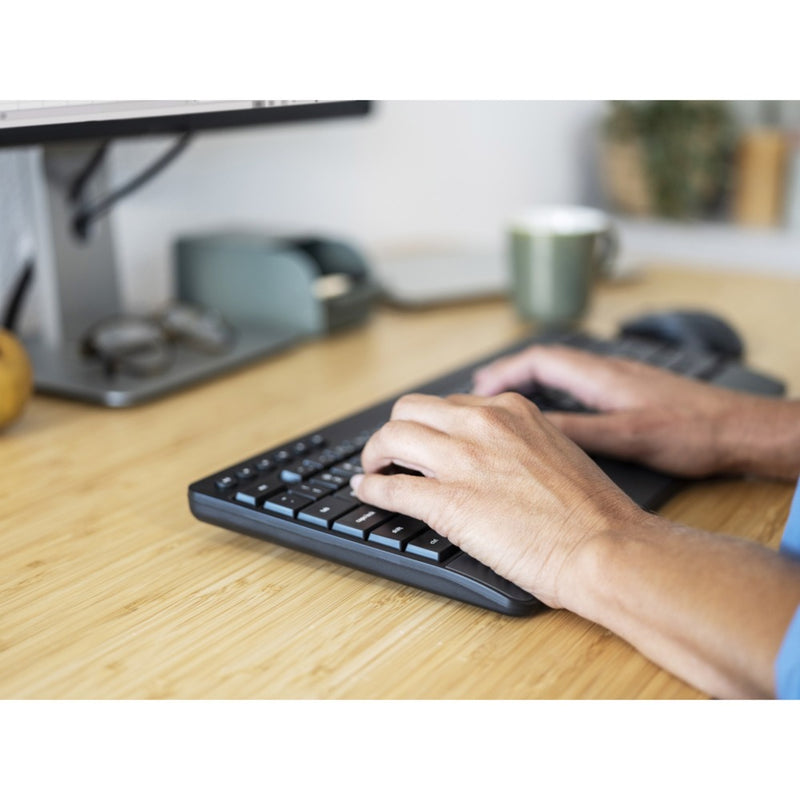 Afbeelding laden in galerijviewer, Trust trezo comfort draadloze toetsenbord- en muisset desktopset (zwart, us lay-out (qwerty), 100%)
