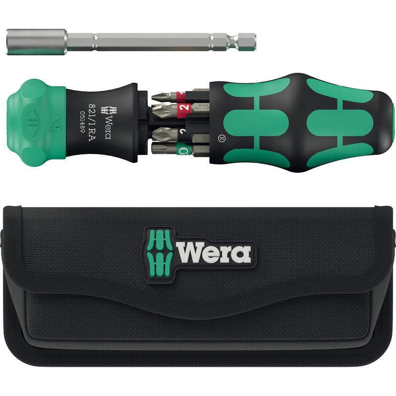 Afbeelding laden in galerijviewer, Wera kraftform kompakt 28 ra met etui, 6‑delig bitset (zwart groen)
