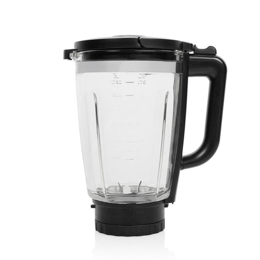 Princess 212094 blender solid pro (roestvrij staal zwart, 1,75 liter | rvs messenblok 6 messen | auto-clean-functie | onderdelen vaatwasserbestending)