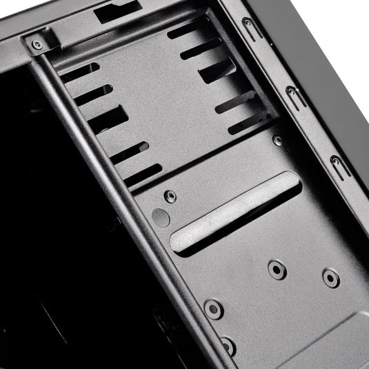 Silverstone sst-ps13b midi tower behuizing (zwart | 2x usb-a)