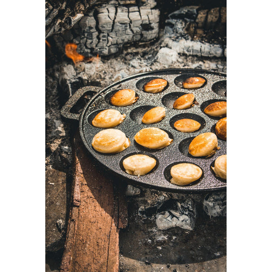 The windmill poffertjespan bak- braadpan (zwart, ø 24 cm)