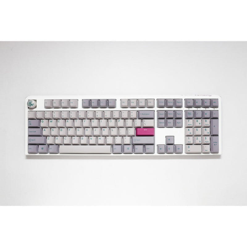 Afbeelding laden in galerijviewer, Ducky one 3 mist grey rgb mechanisch toetsenbord (lichtgrijs, us lay-out (qwerty), cherry mx red, 100%, rgb led, double-shot pbt, hot-swappable, quack mechanics)
