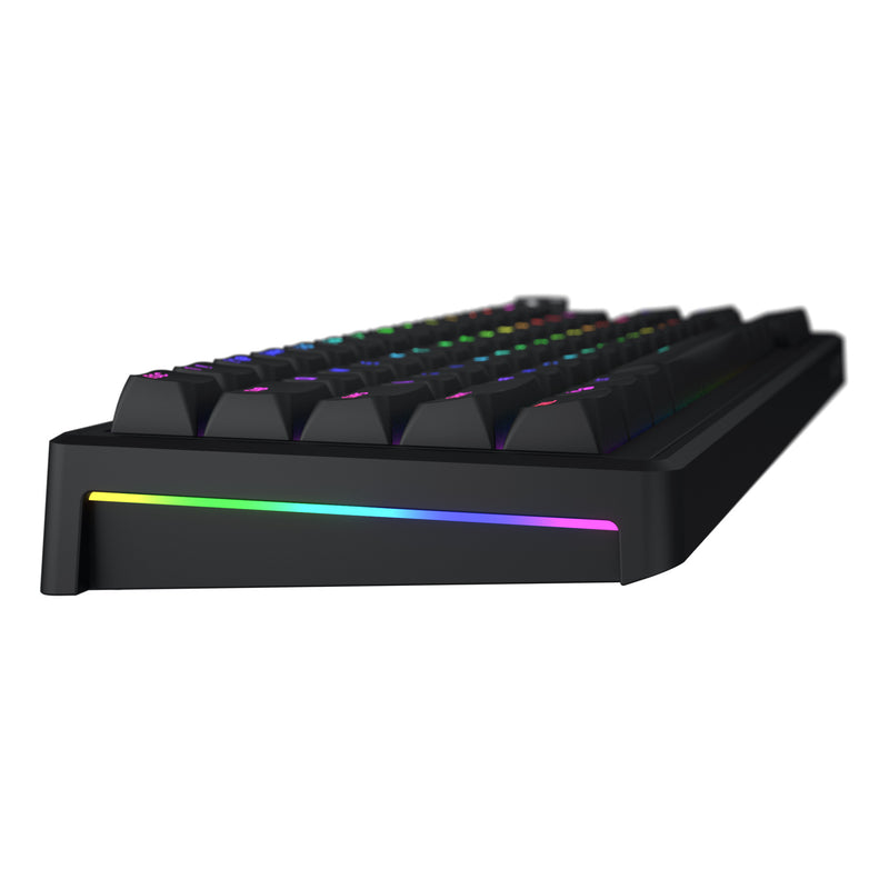Afbeelding laden in galerijviewer, Hator skyfall wired rgb mechanisch gaming toetsenbord (zwart, us lay-out (qwerty), hator aurum sterling, 65%, rgb, double shot abs, hot-swap)

