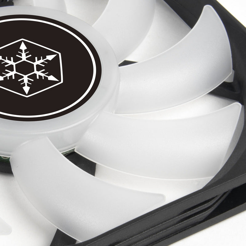 Afbeelding laden in galerijviewer, Silverstone air slimmer 120 argb case fan (zwart, 120 x 120 x 15 mm, pwm)
