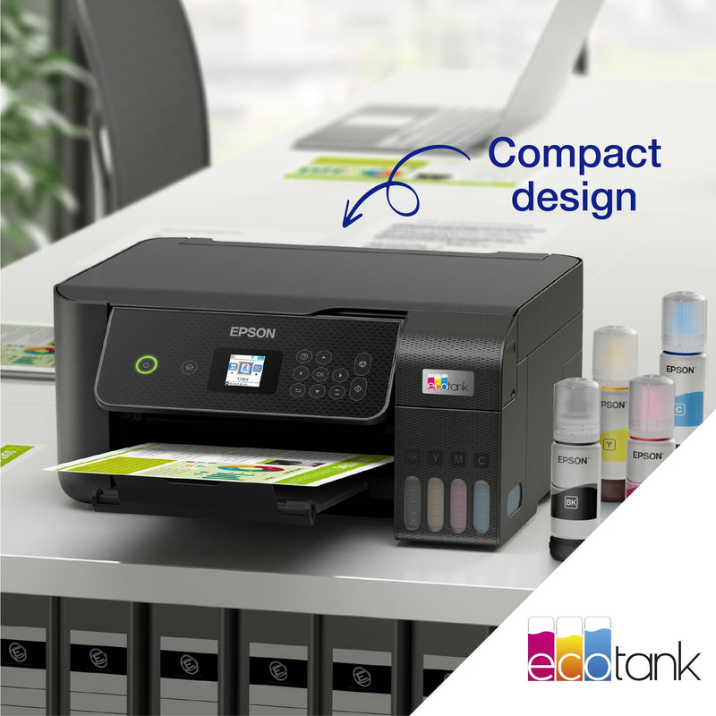 Afbeelding laden in galerijviewer, Epson ecotank et-2870 a4 multifunctionele wi-fi-printer met inkttank all-in-one inkjetprinter (zwart, scannen, kopiëren, inclusief tot 3 jaar inkt)
