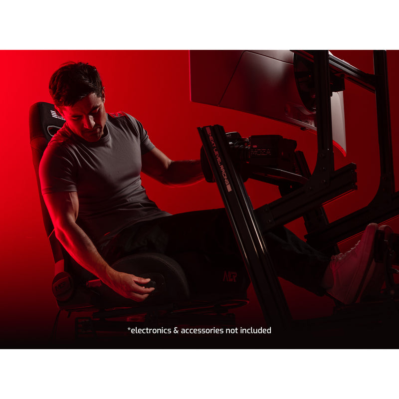 Afbeelding laden in galerijviewer, Next level racing ers3 haptic feedback sim racing seat racestoel (zwart)
