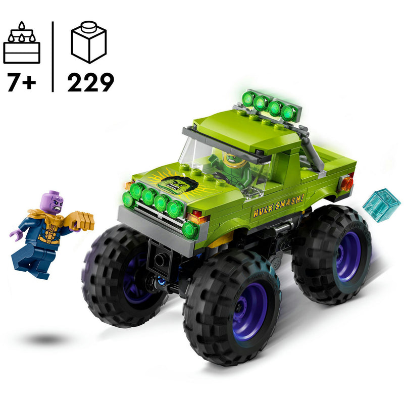 Afbeelding laden in galerijviewer, Lego marvel de hulk truck vs. thanos bouwbaar superhelden speelgoed voor kinderen met minifiguren 76312
